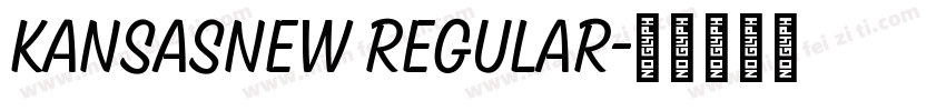 KansasNew Regular字体转换